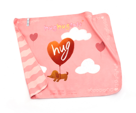 Feel So Good Pet Towel in Peach Pink
